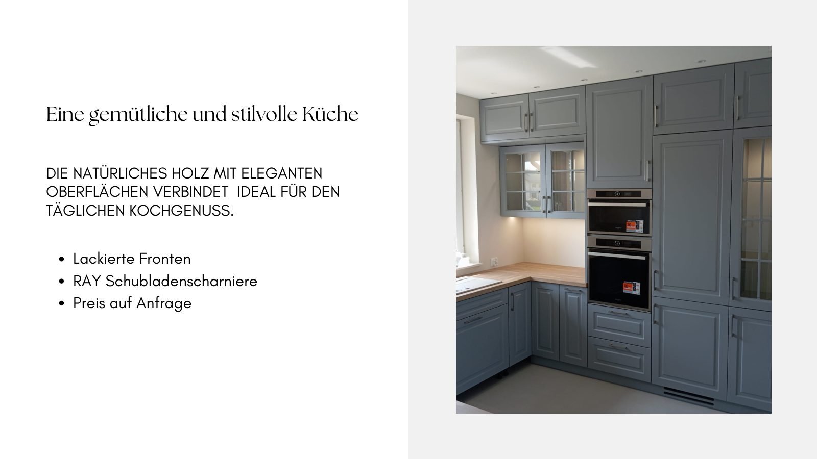 Küche mit natürlichem Holz